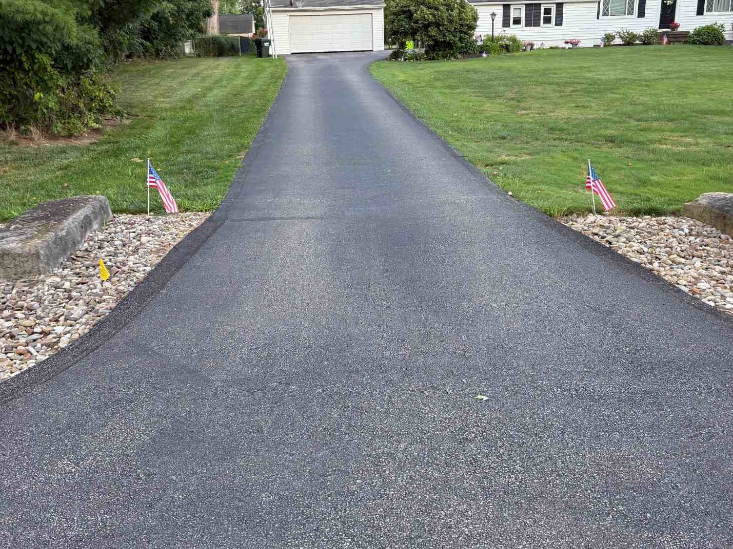 Driveway before seal coating